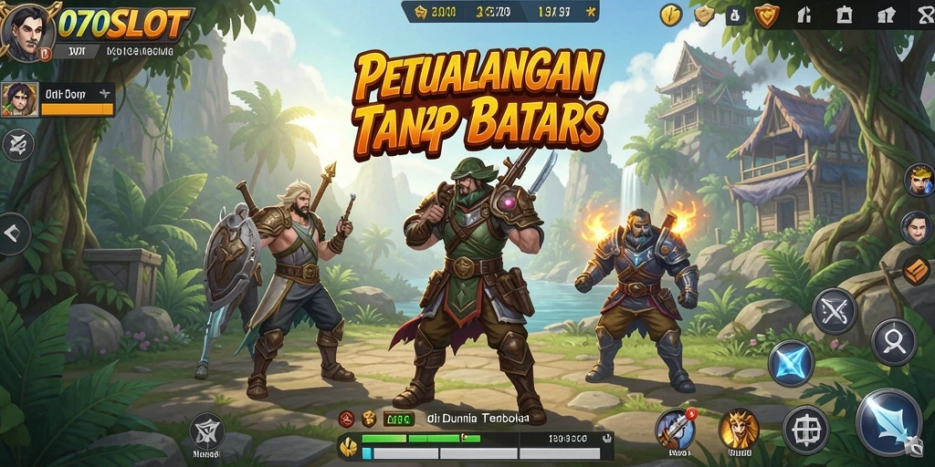 Screenshot gameplay menunjukkan keindahan dunia terbuka 070SLOT.