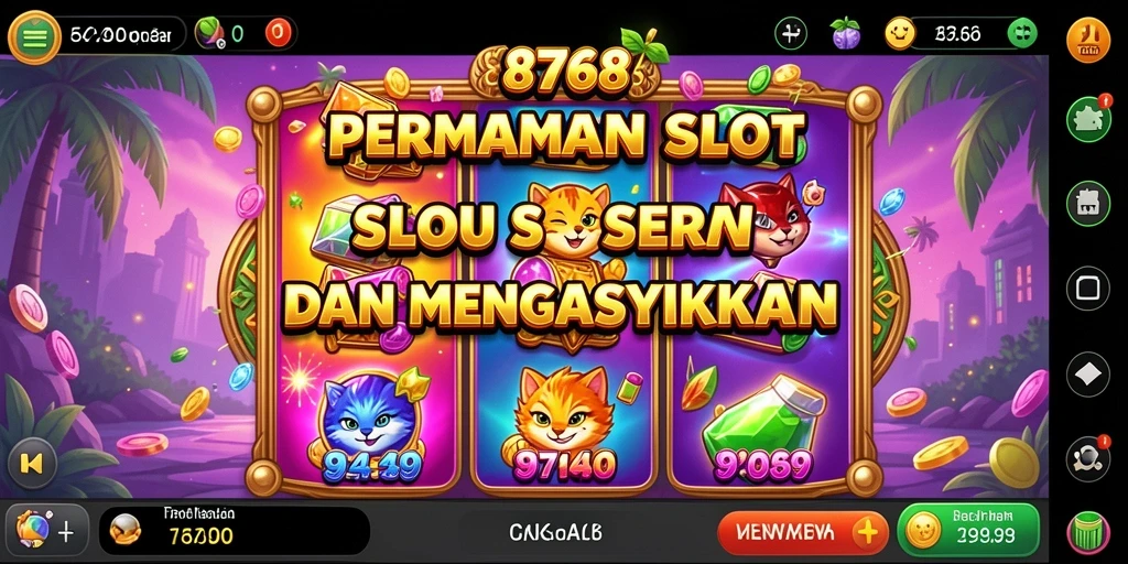 Tampilan gameplay seru dan menarik dari permainan Slot 8768.