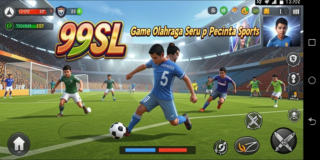Tampilan gameplay 99SL yang mengasyikkan dan penuh aksi olahraga.