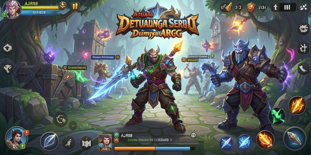 Screenshot gameplay AJR88 yang menampilkan aksi bertarung yang seru.