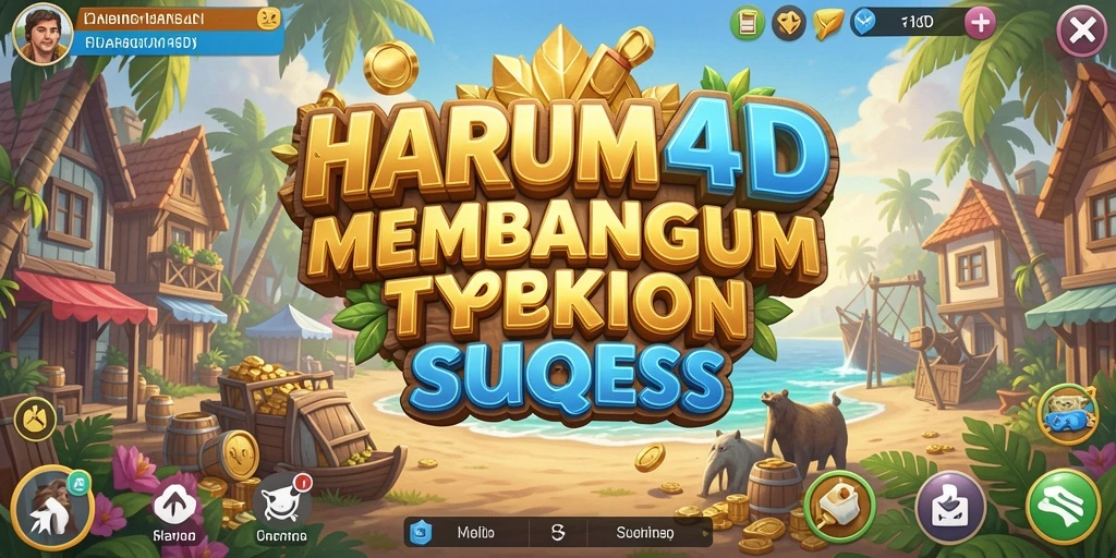 Tampilan gameplay HARUM4D dengan grafis memukau dan antarmuka yang intuitif.