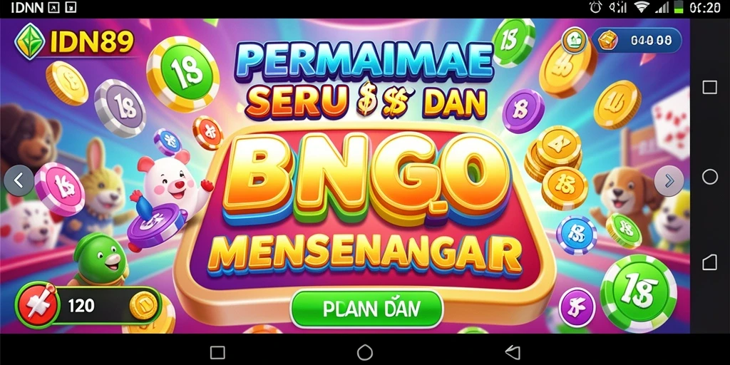 Tampilan gameplay seru dalam permainan Bingo IDN89.