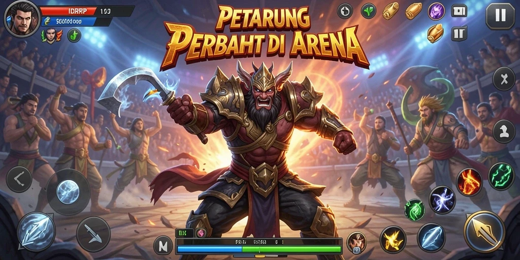 Gameplay seru dalam pertempuran antara karakter di IDRRP.