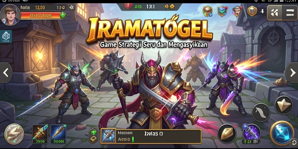 Tampilan gameplay menarik dan seru dalam IRAMATOGEL.