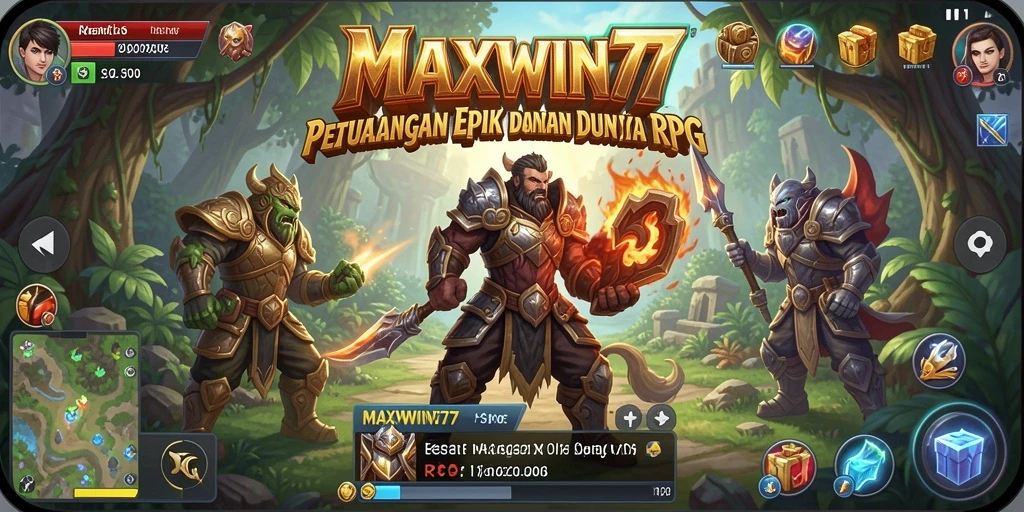 Screenshot gameplay <strong>MAXWIN77</strong> yang menunjukkan aksi seru dalam RPG.