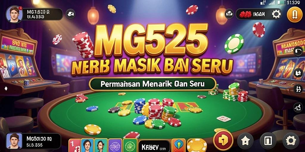 Tampilan gameplay seru dari MG525 dengan berbagai permainan Kasino.