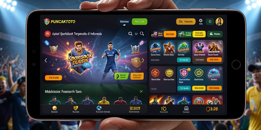 Tampilan menarik dari gameplay taruhan olahraga di PUNCAKTOTO.