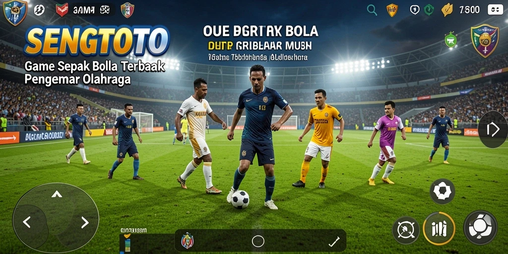 Tangkapan layar permainan SENGTOTO menampilkan suasana pertandingan sepak bola yang mendebarkan.